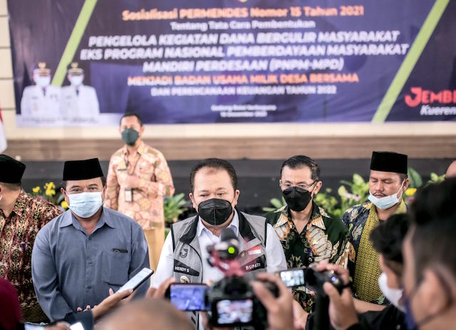 Pemkab Jember Sosialisasi Permendes No 15 Tahun 2021 tentang BUMDesa Bersama